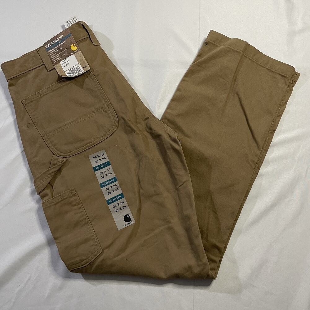 Carhartt Brown Relaxed Fit Work Chinos